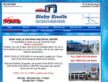 Tablet Screenshot of bixbyknollscarwash.com